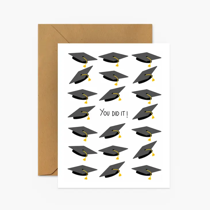 Footnotes - You Did It! - Graduation Greeting Card
