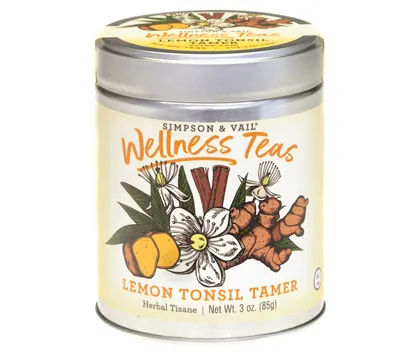 Simpson & Vail - Wellness Herbal Teas - Lemon Tonsil Tamer Herbal Tisane 4 oz