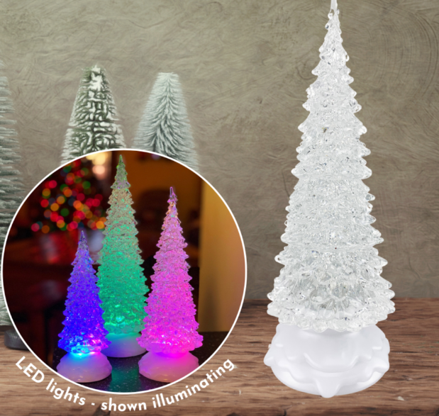 RCS - Color-Changing Glitter Motion LED Christmas Tree Large - 894837