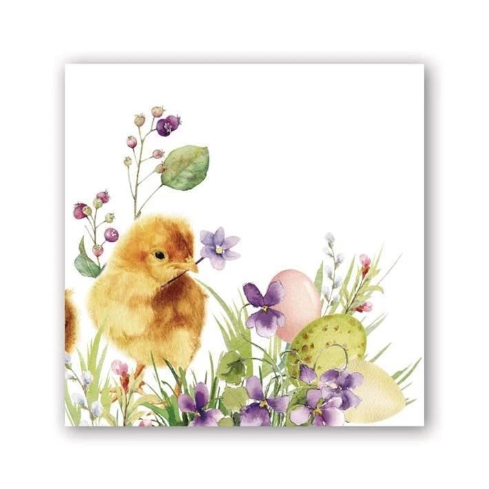 Stonewall Kitchen - Michel Design Works - Bunny Meadow Cocktail Napkin - Style B - 814382B DISVEN