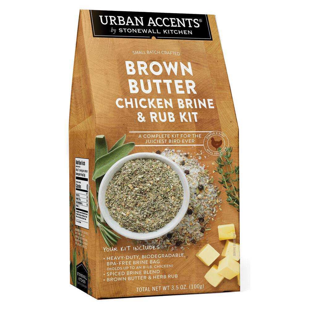 Stonewall Kitchen - Urban Accents - Brown Butter Chicken Brine & Rub Kit 3.5 oz - 371935
