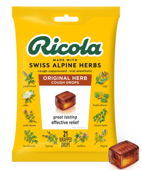 Ricola - Original Swiss Herb Cough Drops 21 count - 14051